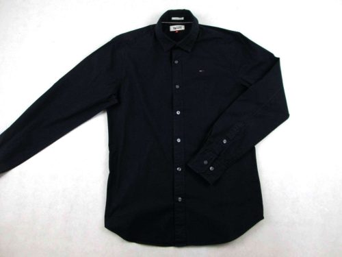 TOMMY HILFIGER FÉRFI (M) ELEGÁNS HOSSZÚ UJJÚ FEKETE SZTRECCSES ING