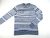 TOMMY HILFIGER FÉRFI (L) ELEGÁNS HOSSZÚ UJJÚ SZÜRKÉS-KÉK PULÓVER