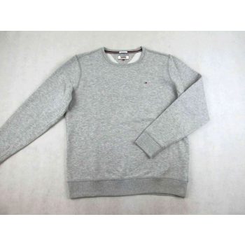   TOMMY HILFIGER FÉRFI (L) ELEGÁNS HOSSZÚ UJJÚ SZÜRKE PULÓVER