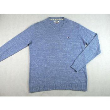   TOMMY HILFIGER FÉRFI (XL / 2XL) ELEGÁNS HOSSZÚ UJJÚ VILÁGOSKÉK PULÓVER