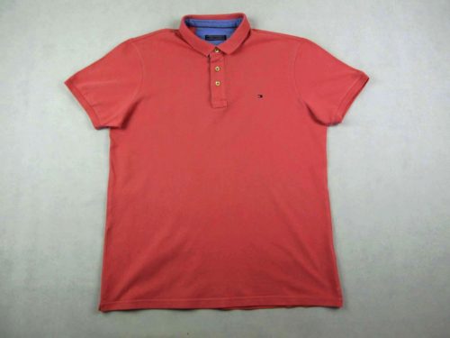 TOMMY HILFIGER FÉRFI (XL / L) ELEGÁNS RÖVID UJJÚ MÁLYVA GALLÉROS PÓLÓ