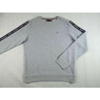 TOMMY HILFIGER FÉRFI (L) ELEGÁNS SZÜRKE PULÓVER