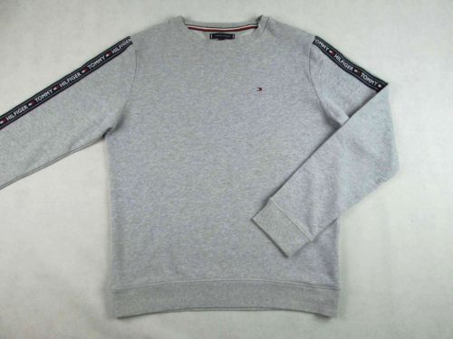 TOMMY HILFIGER FÉRFI (L) ELEGÁNS SZÜRKE PULÓVER