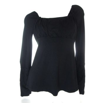 TOMMY HILFIGER FEKETE HOSSZÚ UJJÚ NŐI (S) RUGALMAS FELSŐ