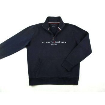 TOMMY HILFIGER FÉRFI (L) HOSSZÚ UJJÚ SÖTÉTKÉK PULÓVER