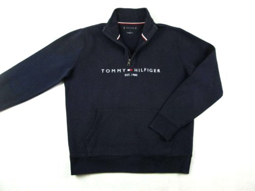 TOMMY HILFIGER FÉRFI (L) HOSSZÚ UJJÚ SÖTÉTKÉK PULÓVER