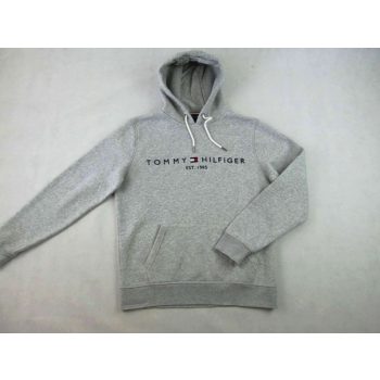   TOMMY HILFIGER FÉRFI (M) SPORTOS ELEGÁNS HOSSZÚ UJJÚ SZÜRKE KAPUCNIS PULÓVER