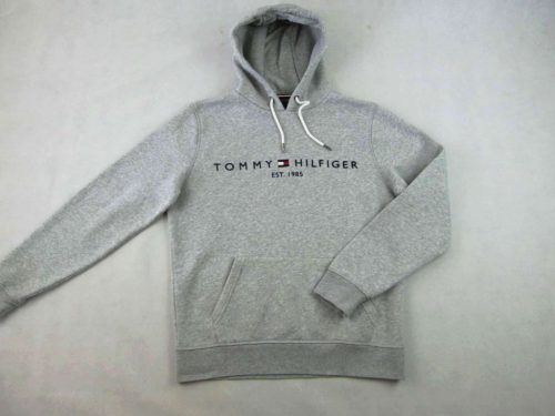 TOMMY HILFIGER FÉRFI (M) SPORTOS ELEGÁNS HOSSZÚ UJJÚ SZÜRKE KAPUCNIS PULÓVER