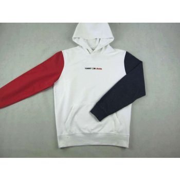 TOMMY HILFIGER FÉRFI (S) SPORTOS FEHÉR KAPUCNIS PULÓVER