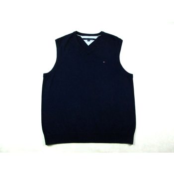   TOMMY HILFIGER FÉRFI (XL / 2XL) SÖTÉTKÉK KÖTÖTT MELLÉNY