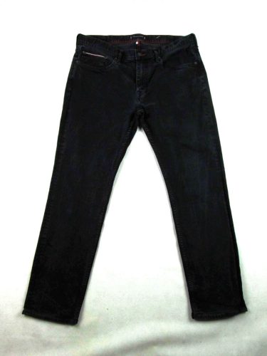 TOMMY HILFIGER FÉRFI (XL - W36 / L30) SÖTÉTSZÜRKE SZTRECCSES FARMERNADRÁG