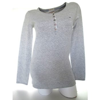 TOMMY HILFIGER HOSSZÚ UJJÚ NŐI (S) SZÜRKE FELSŐ