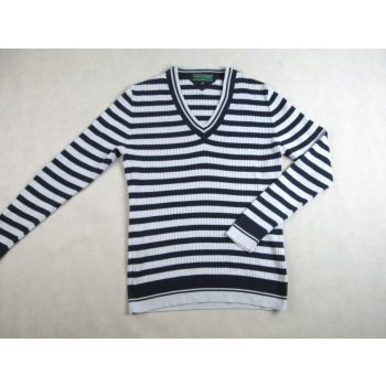   TOMMY HILFIGER HOSSZÚ UJJÚ NŐI (M) SZÜRKE-SÖTÉTKÉK KÖNNYED RUGALMAS FELSŐ