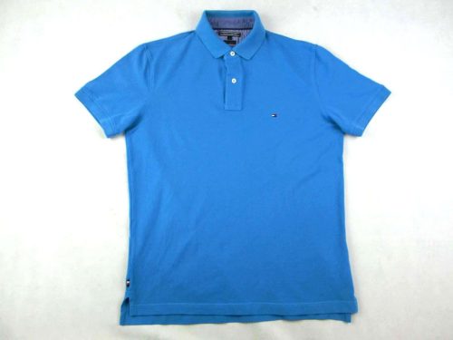 TOMMY HILFIGER KÉK (L) ELEGÁNS RÖVID UJJÚ FÉRFI GALLÉROS PÓLÓ