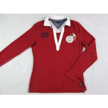   TOMMY HILFIGER NŐI (M) BORDÓ HOSSZÚ UJJÚ ELEGÁNS PULÓVER FELSŐ