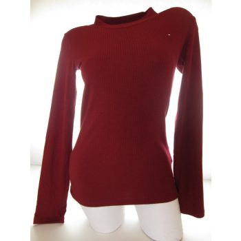 TOMMY HILFIGER NŐI (S) BORDÓ RUGALMAS FELSŐ