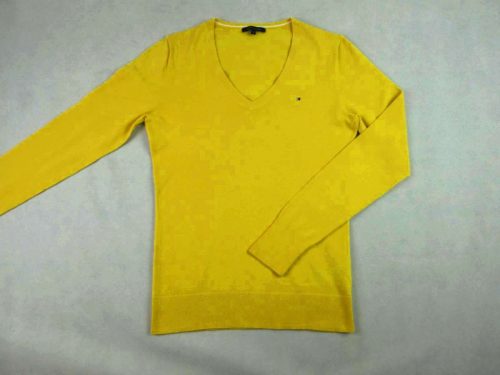 TOMMY HILFIGER NŐI (M) ELEGÁNS SÁRGA HOSSZÚ UJJÚ KÖNNYED RUGALMAS PULÓVER