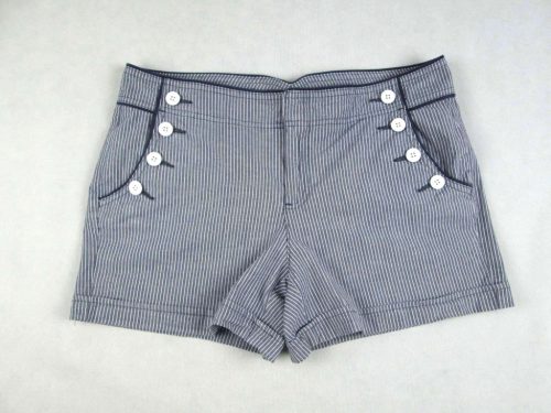 TOMMY HILFIGER NŐI (M / L) KÉKES-SZÜRKE-FEHÉR TENGERÉSZ CSÍKOS RÖVIDNADRÁG