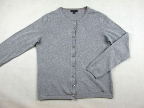 TOMMY HILFIGER NŐI (L) SZÜRKE HOSSZÚ UJJÚ RUGALMAS KARDIGÁN FELSŐ