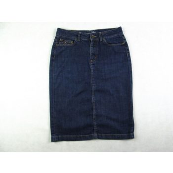   TOMMY HILFIGER PARIS CLASSIC FIT NŐI (S) SÖTÉTKÉK FARMER SZOKNYA