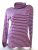 TOMMY HILFIGER RUGALMAS HOSSZÚ UJJÚ NŐI (M) LILA-SZÜRKE HOSSZÍTOTT FELSŐ