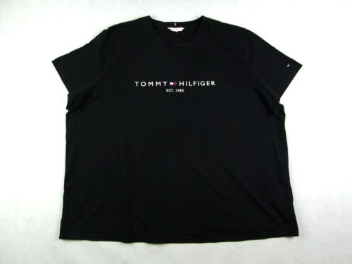 TOMMY HILFIGER RÖVID UJJÚ NŐI (3XL / 4XL) FEKETE PÓLÓ FELSŐ