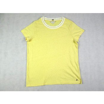   TOMMY HILFIGER RÖVID UJJÚ NŐI (M) PASZTELL-SÁRGA RUGALMAS KÖNNYED FELSŐ