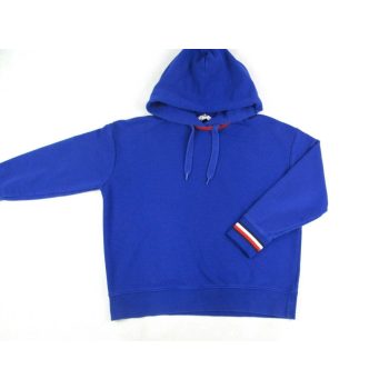   TOMMY HILFIGER SPORTOS NŐI (M) KÉK KÖNNYED KAPUCNIS PULÓVER