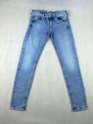 TOMMY HILFIGER SCARLETT NŐI (S / M - W28 / L30) VILÁGOSKÉK SZTRECCSES FARMER