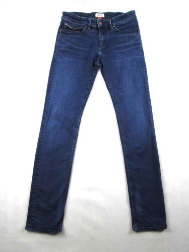 TOMMY HILFIGER SLIM SCANTON FÉRFI (S - W31 / L34) KÉK SZTRECCSES FARMER