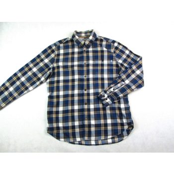   TIMBERLAND VILÁGOSBARNA-SÖTÉTKÉK KOCKÁS HOSSZÚ UJJÚ FÉRFI (L) ING