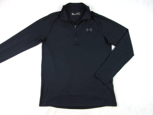 UNDER ARMOUR HEATGEAR FÉRFI (S / M) FEKETE RUGALMAS SPORT FELSŐ