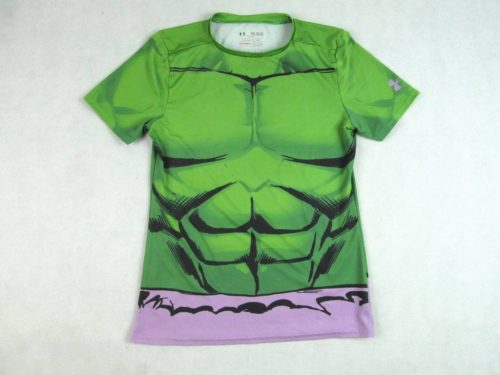 UNDER ARMOUR HULK KAMASZ GYEREK (YXL) ZÖLD RÖVID UJJÚ SPORT FELSŐ