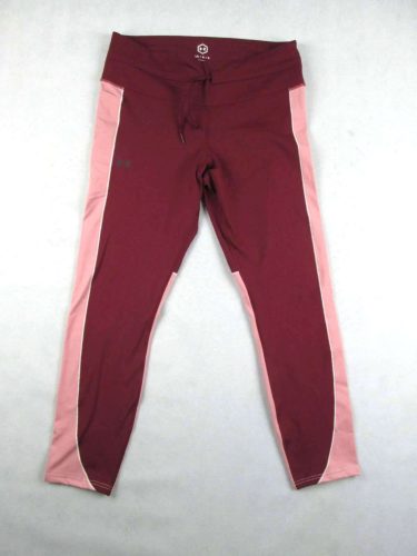 UNDER ARMOUR NŐI (L) BORDÓ-RÓZSASZÍN LEGGINGS / EDZŐNADRÁG / FUTÓNADRÁG / FITNESS NADRÁG