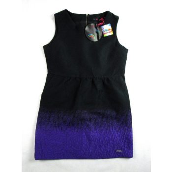   ÚJ! DESIGUAL NAGYON SZÉP RUGALMAS NŐI (L) FEKETE-LILA GYÖNYÖRŰ RUHA