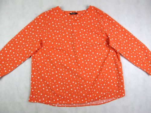 ULLA POPKEN ELEGÁNS CSINOS HOSSZÚ UJJÚ NŐI (2XL / 3XL) NARANCSSÁRGA KÖNNYED FELSŐ