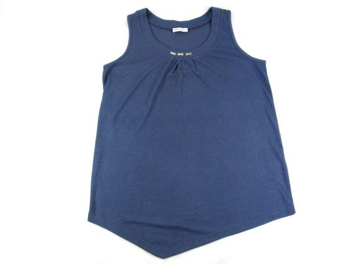 ULLA POPKEN ELEGÁNS UJJATLAN NŐI (2XL / 3XL) PASZTELL-KÉK FELSŐ