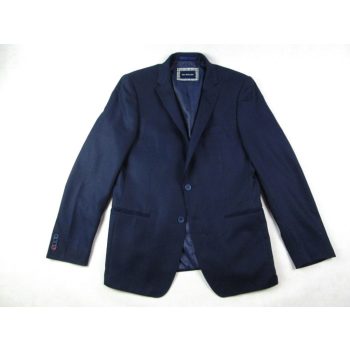   VAN KOLLEM FÉRFI (L) ELEGÁNS NAGYON KOMOLY KEVERT GYAPJÚ ÉJ SÖTÉTKÉK ZAKÓ