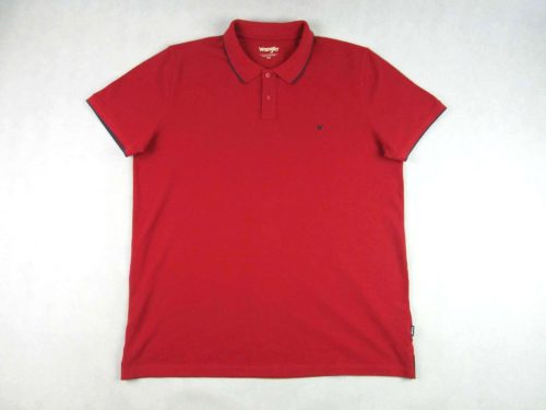 WRANGLER ELEGÁNS RÖVID UJJÚ FÉRFI (2XL) MEGGYPIROS GALLÉROS PÓLÓ