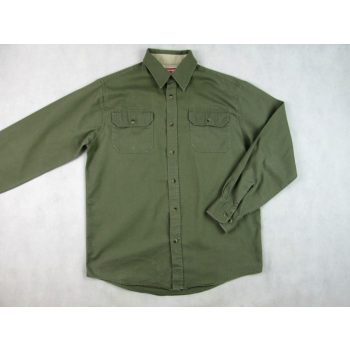   WRANGLER FÉRFI (S) ELEGÁNS MILITARY-ZÖLD HOSSZÚ UJJÚ ING