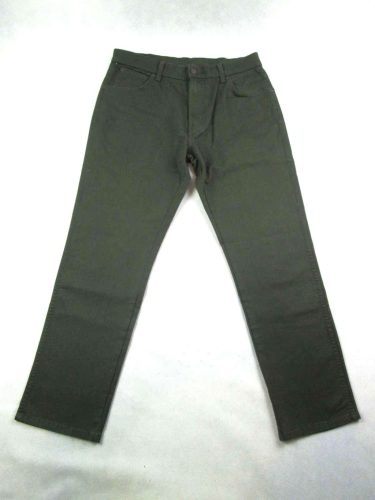ÚJ! WRANGLER FÉRFI (L / M - W34 / L30) OLAJZÖLD ENYHÉN SZTRECCSES FARMER
