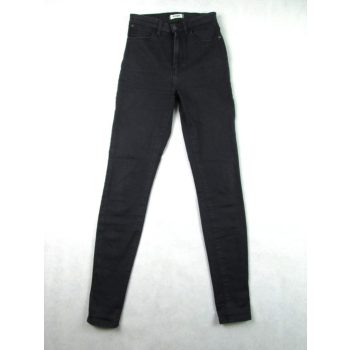   WRANGLER SUPER HIGH SKINNY NŐI (XS - W25 / L32) SÖTÉTSZÜRKE-FEKETE MAGAS DEREKÚ SZTRECCSES FARMER