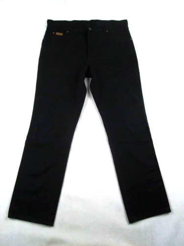ÚJ! WRANGLER TEXAS FÉRFI (L - W36 / L32) FEKETE FARMERNADRÁG